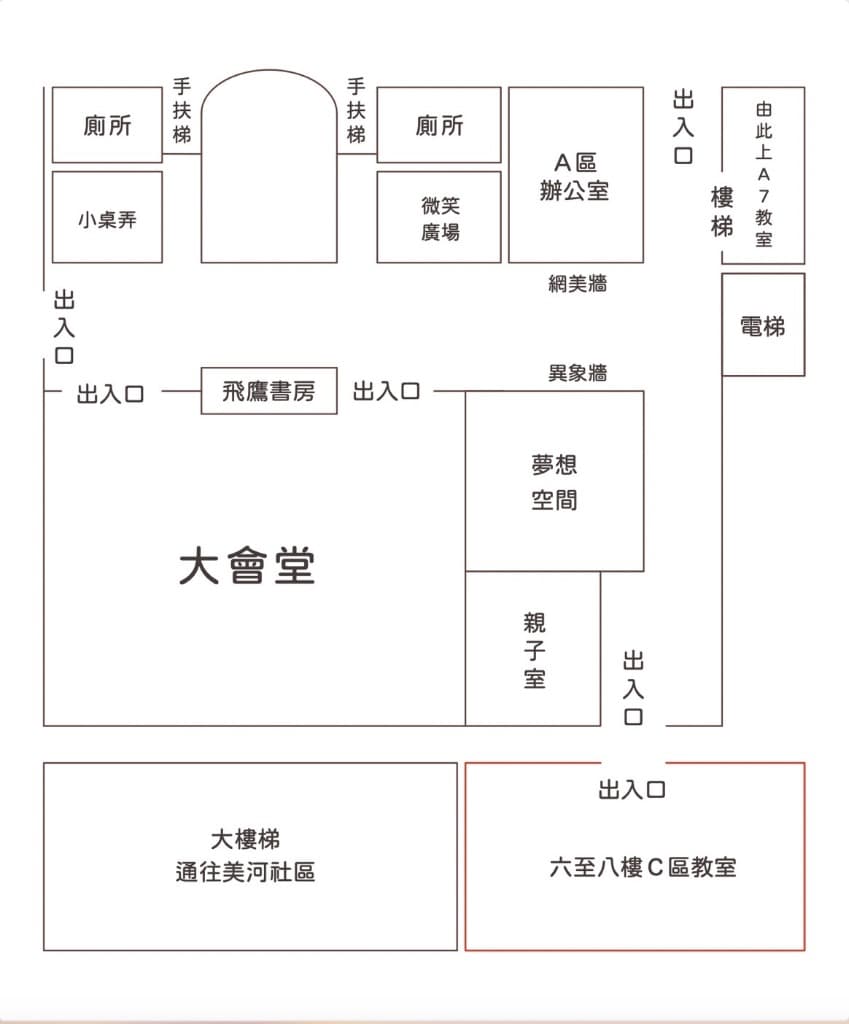 卓越美河堂 6樓平面圖